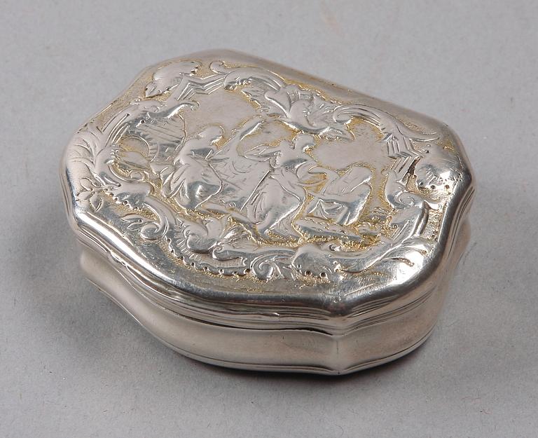 DOSA, silver, rokoko, Magnus Frölin, Vadstena, verksam 1752-60.