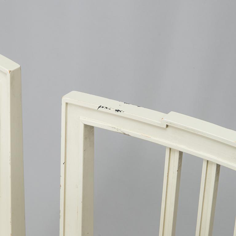 Chairs, 6 pcs, Gustavian style, later half of the 20th century.