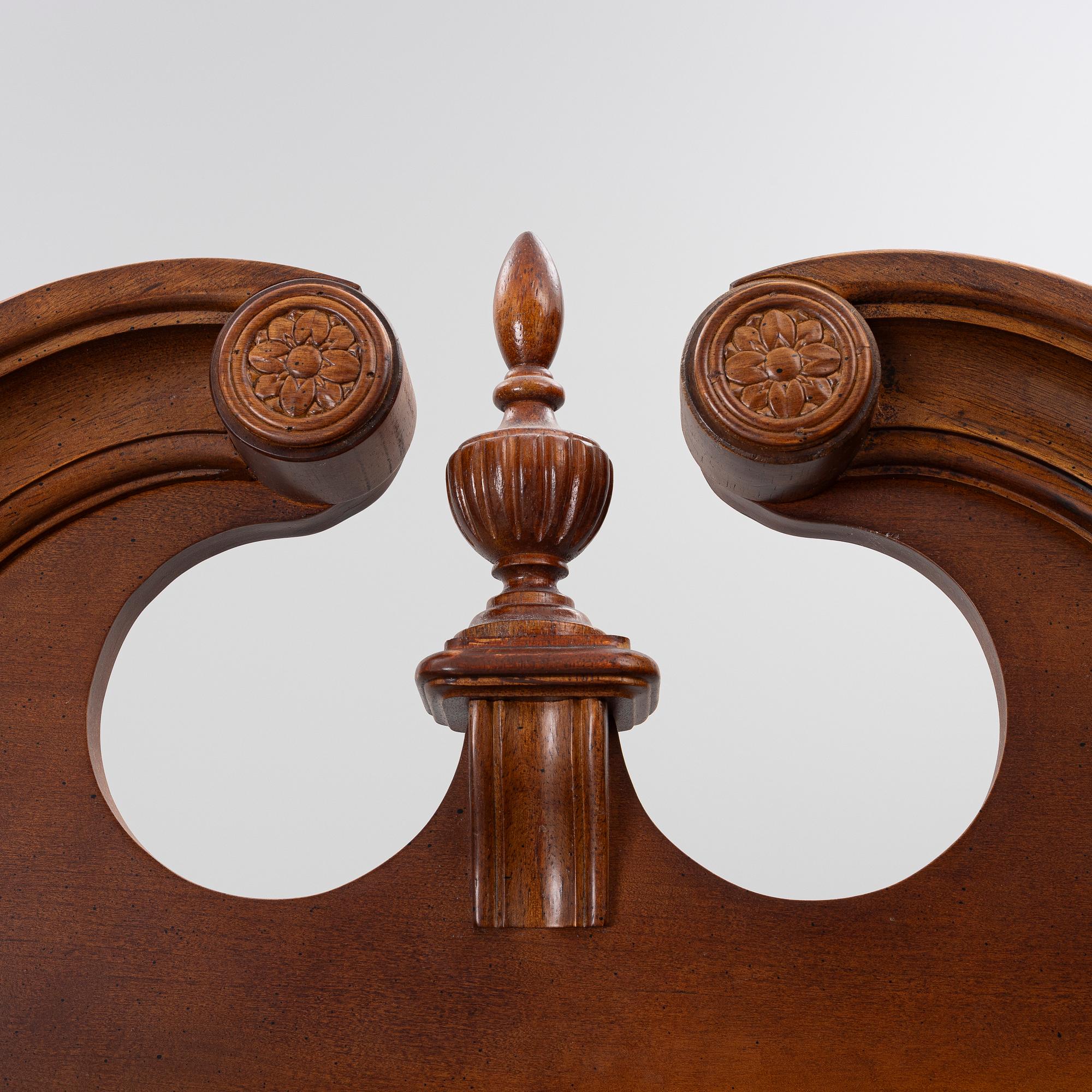 A Rococo style display cabinet, late 20th Century.