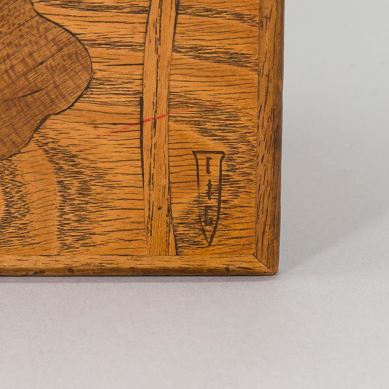 Satsbord, 4 delar, Art Nouveau, Mellaneuropa, omkring 1900.