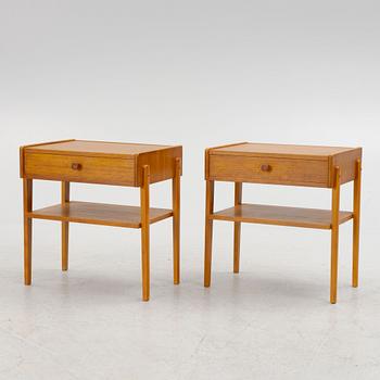 Nightstands, a pair, 1950s/60s.