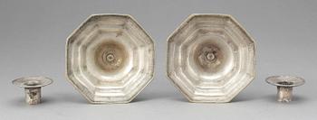 LJUSSTAKAR, ett par, troligen Frankrike, 1700-tal.