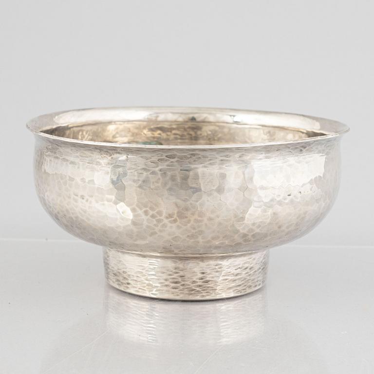 A silver bowl, Borgila, Stockholm, Sweden, 1976.