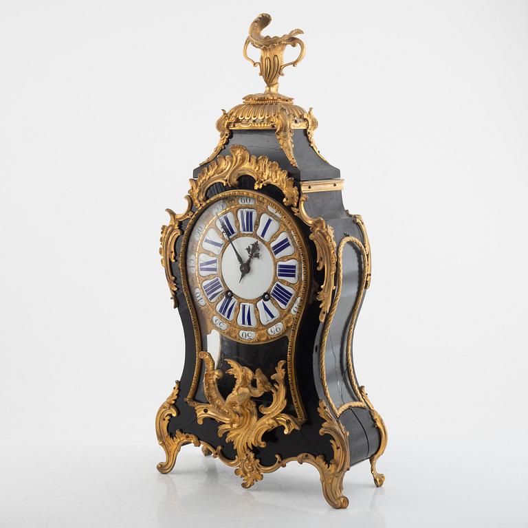 A Swedish rococo-style striking bracket clock, later part 19th century.