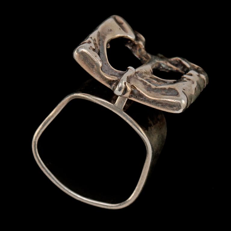 RING, sterlingsilver, Juhls, Norge, 1900-talets andra hälft. Vikt 14 g.