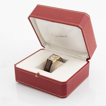 Cartier, Tank, "Paris", wristwatch, 23,5 x 23 (30,5) mm.