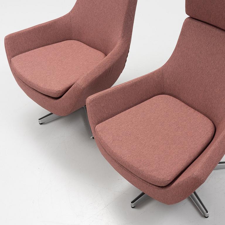 Roger Persson, a pair of 'Happy' armchairs, Swedese, Sweden.