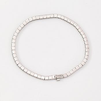 Cartier, "Lanieres", an 18K white gold bracelet with diamonds ca. 1.77 ct in total. Marked Cartier, OY8558, 16.