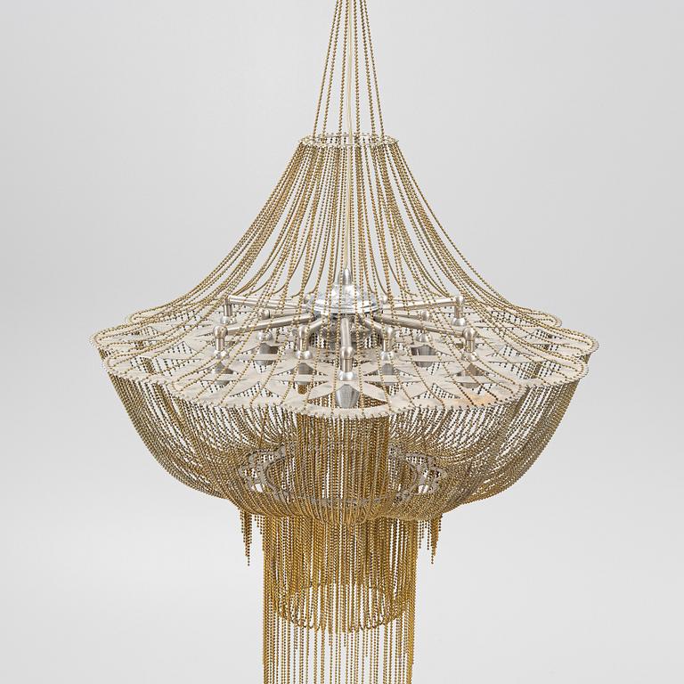 Adam Hoets & Sian Eliot, taklampa, "Flower of Life", Willow Lamp, Sydafrika, samtida.