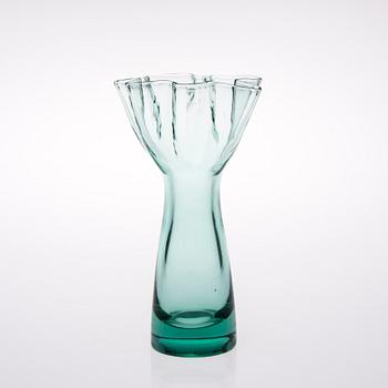 VAS, glas, signerad H. Turpeinen Riihimäenlasi Oy, 1940-50-tal.
