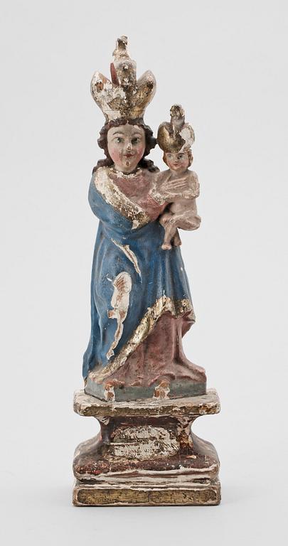 SKULPTUR, trä, mellaneuropa, troligen 1800-tal.