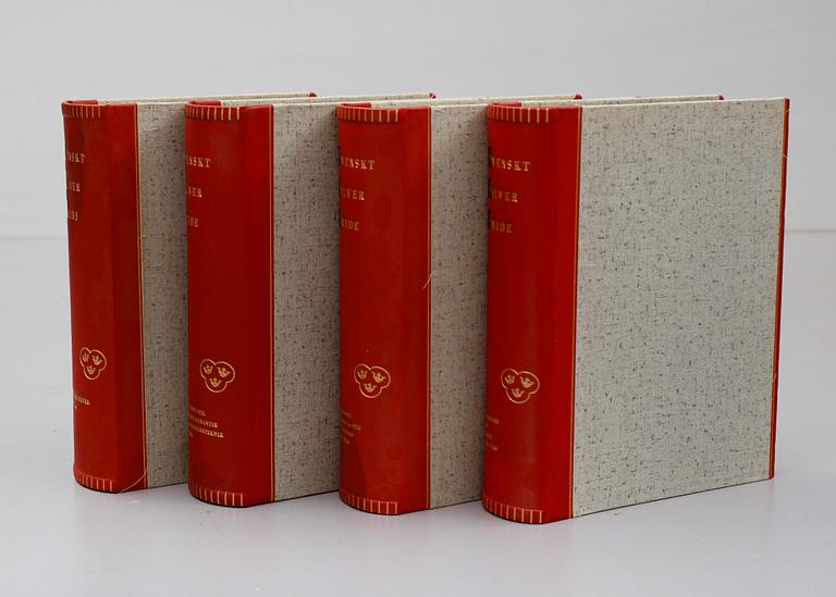 BÖCKER: Svenskt Silversmide 1520-1850, Erik Andrén m fl, Nordisk Rotogravyr 1963, 4 volymer.