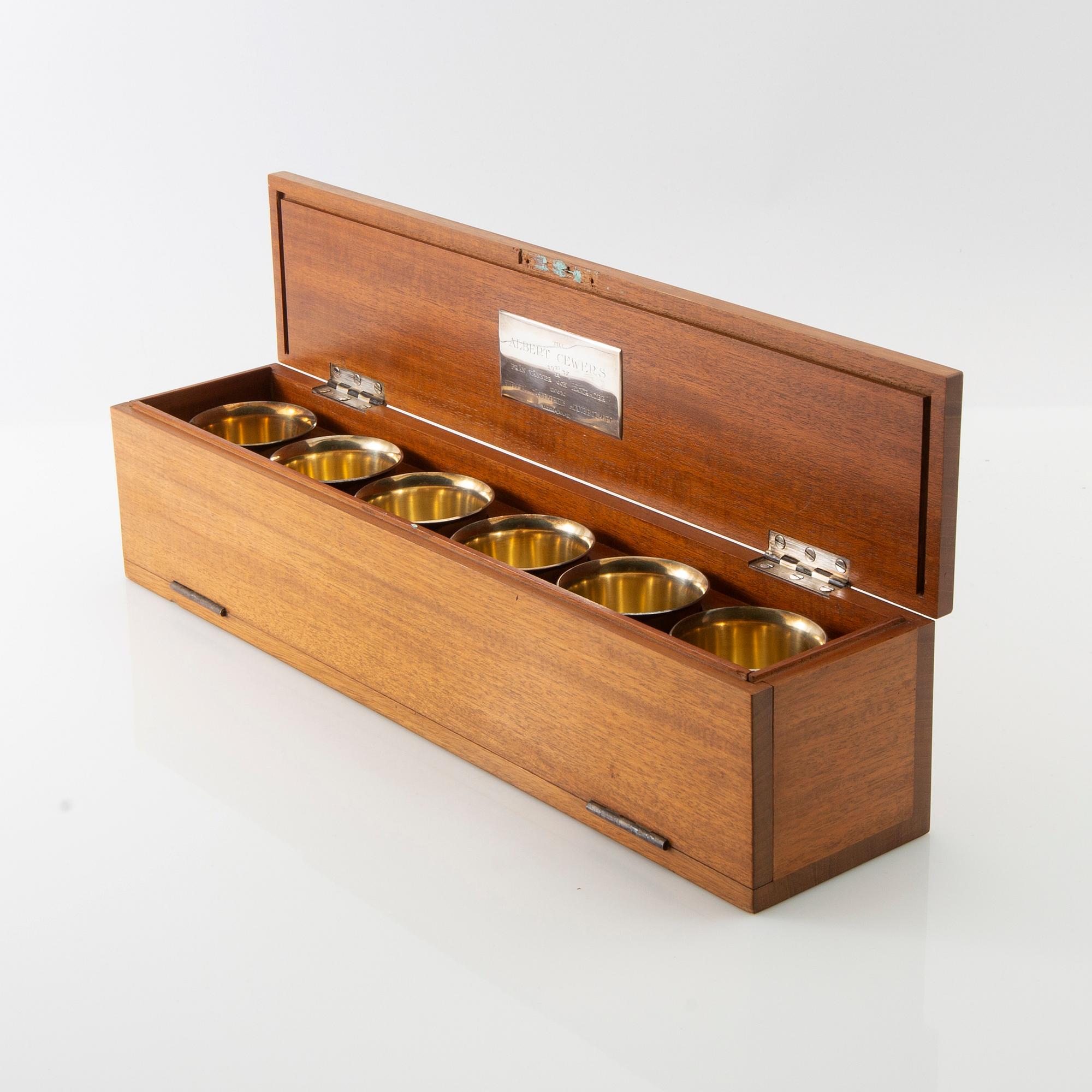 Supbägare 6 st Borgila sterlingsilver Stockholm 1937.