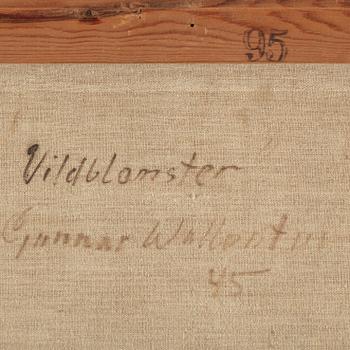 GUNNAR WALLENTIN, oil on canvas, signed and dated -45.