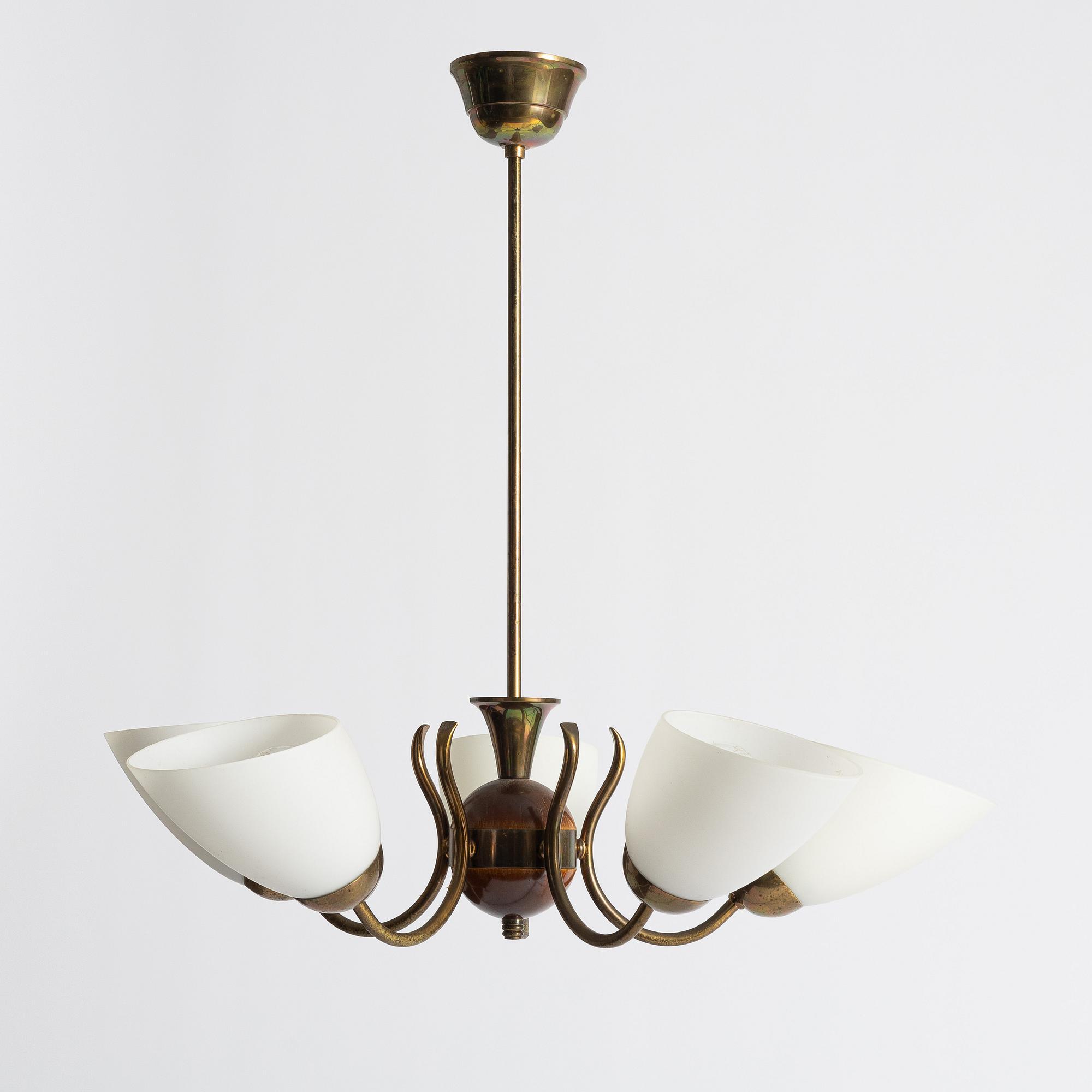 A ceiling lamp, Swedish Modern, 1940s/50s.