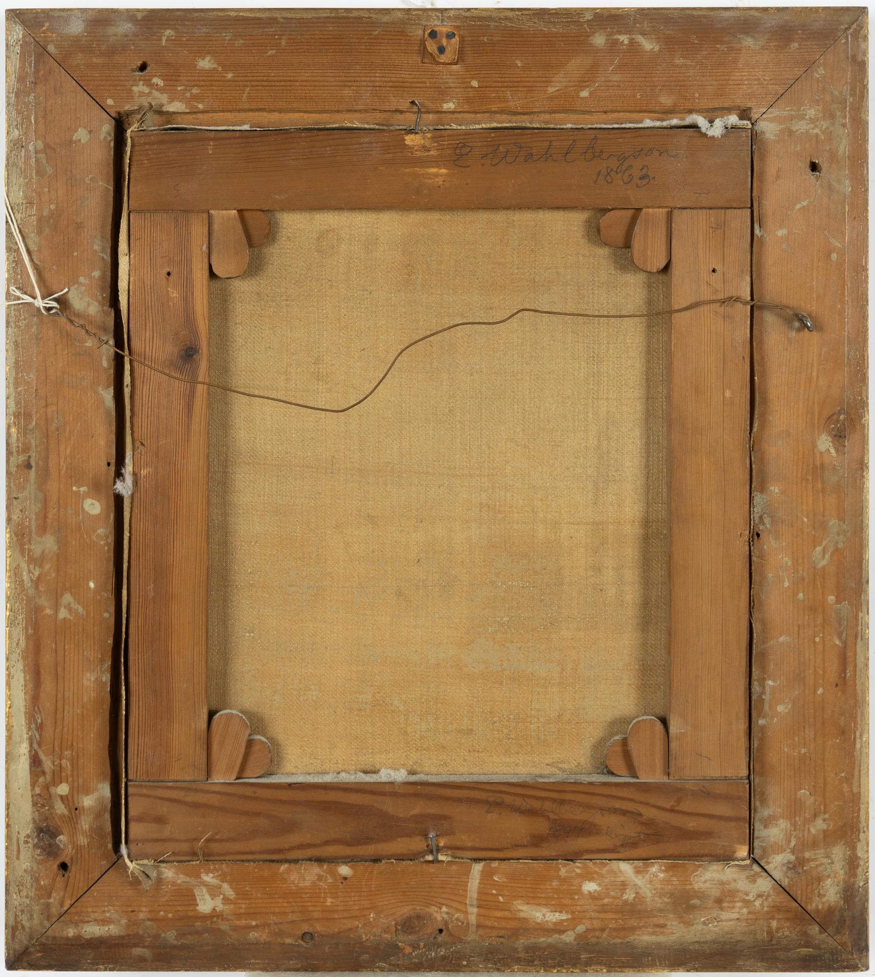 Erik Wahlbergson, Woman and faun by the shore.