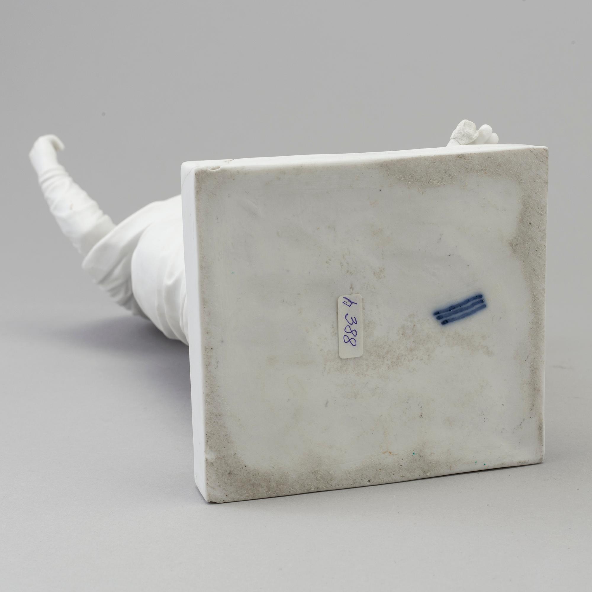 A bisquit figure of 'the Apostel Paulus' after Bertel Thorvaldsen. Royal Copenhagen, Denmark, 1860's.