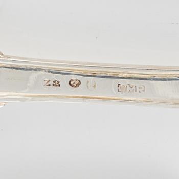 Matskedar, 12 st, silver, Carl Magnus Ryberg, Stockholm, 1806.