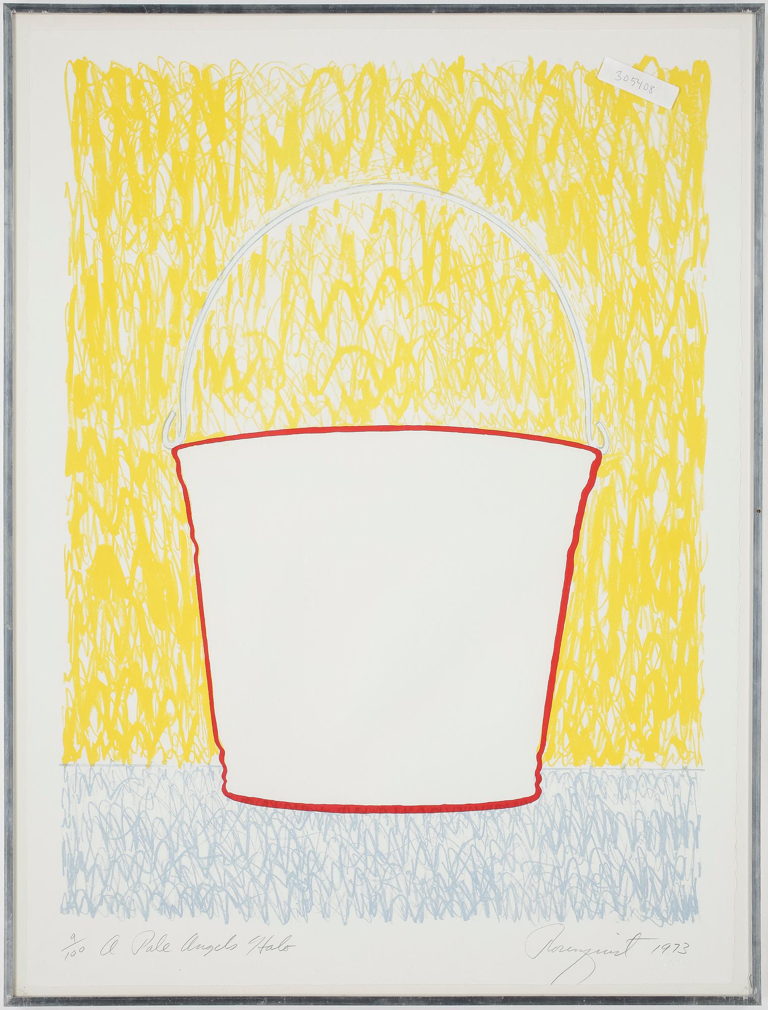 JAMES ROSENQUIST, färglitografi, signerad och numrerad 9/100.