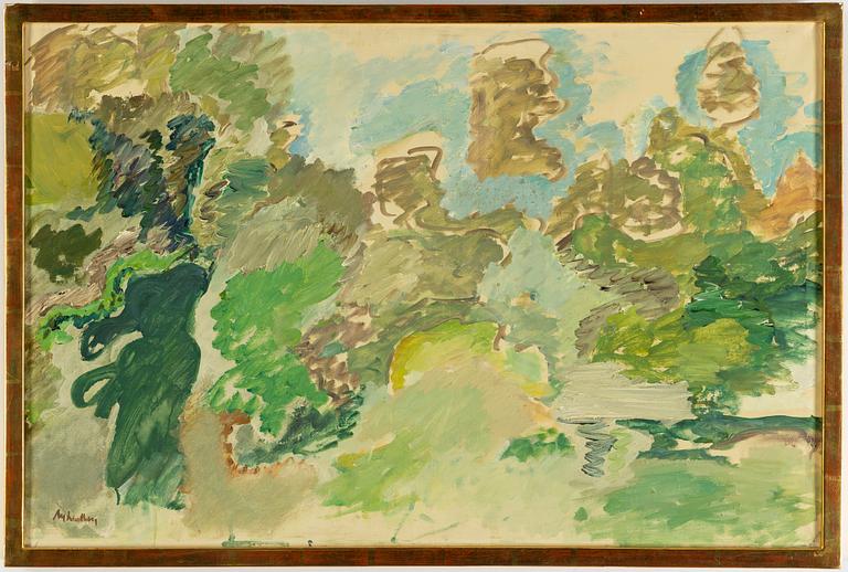 ALF LINDBERG, oil on canvas, signed Alf Lindberg. Executed in 1958.