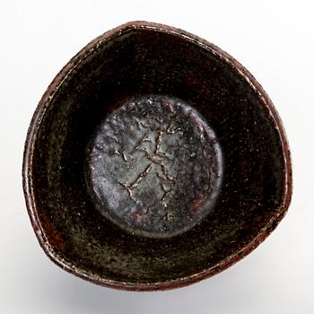 A signed Carl-Harry Stålhane unique stoneware bowl from Rörstrand.