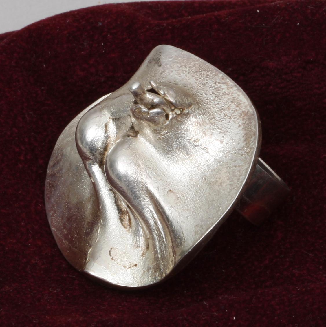 RING, silver. Björn Weckström, Lapponia, Finland.