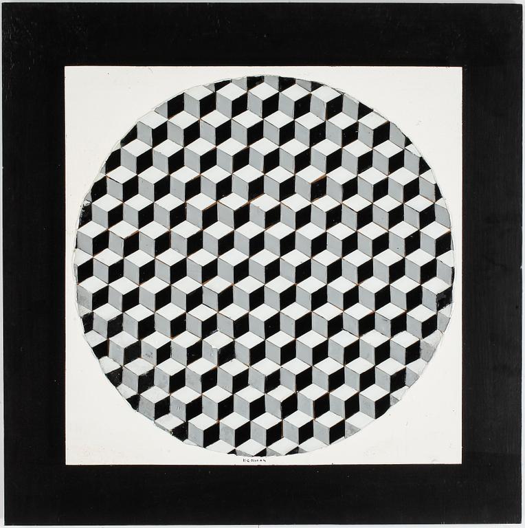 K-G OLSSON. Glasmosaik. Signerad.