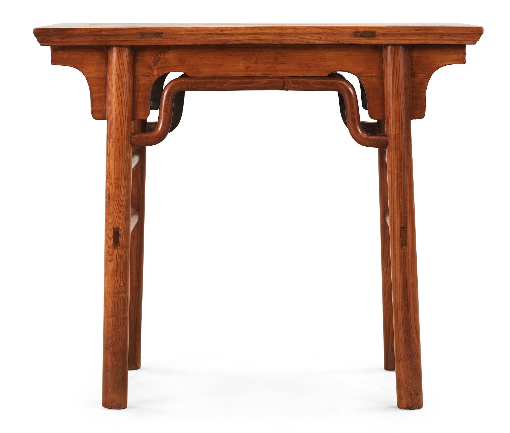 A softwood table, Qing dynasty (1662-1912).