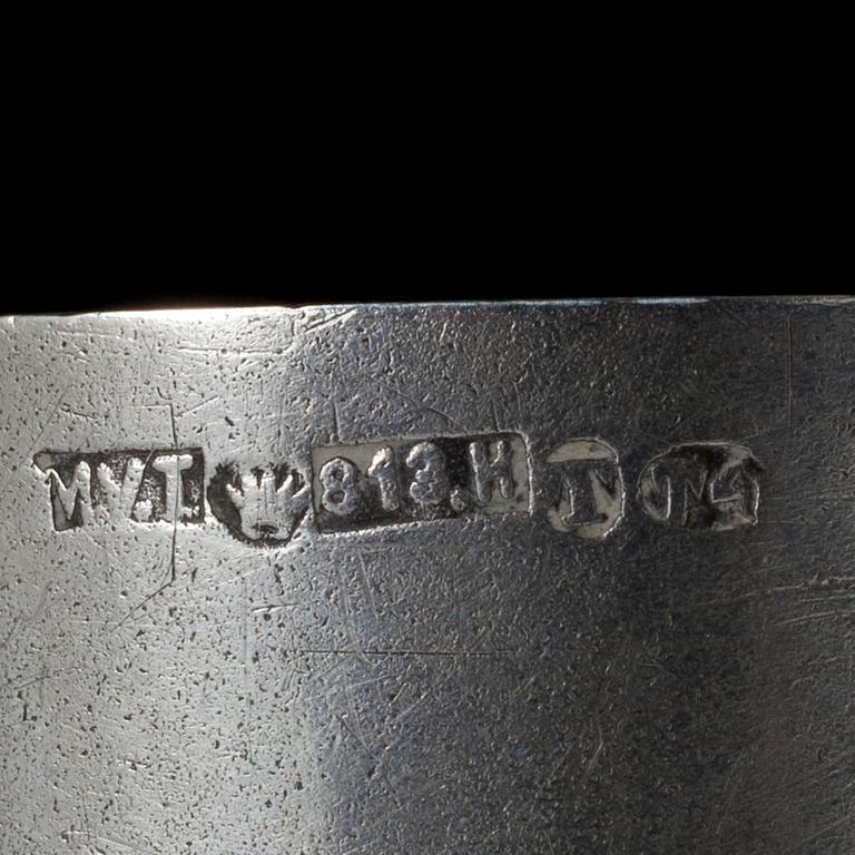 SERVETTRINGAR, 4 st, silver, finska stämplar 1900-1953. Tot. vikt ca 46 g.