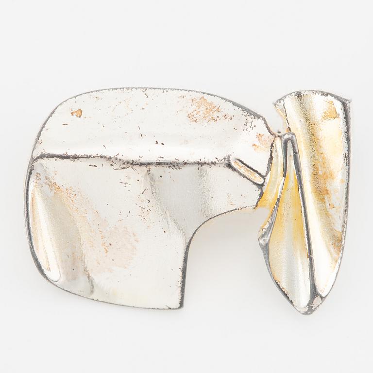 Lapponia, Brooch, sterling silver, designed by Björn Weckström, Finland 1981.