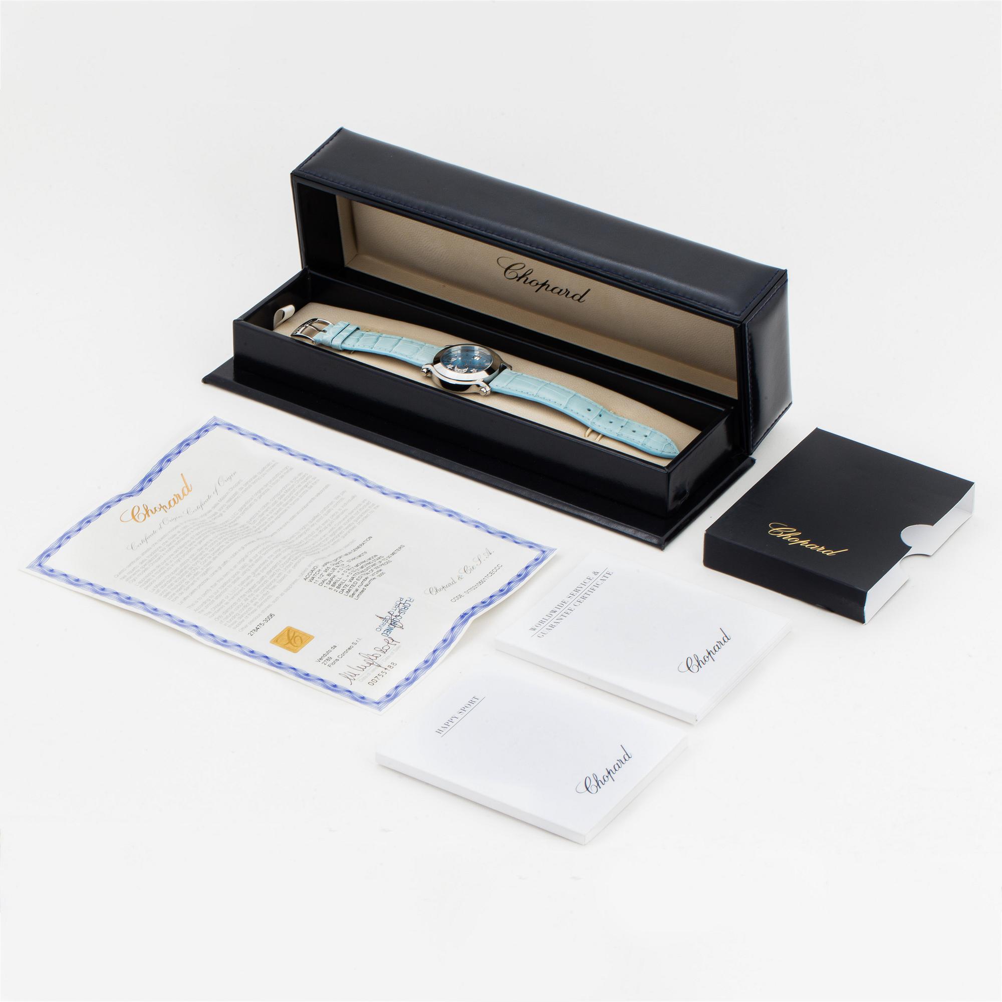CHOPARD, Happy Sport, wristwatch, 36 mm.