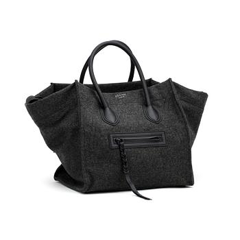 653. CÉLINE, a grey felt bag, "Luggage Phantom".