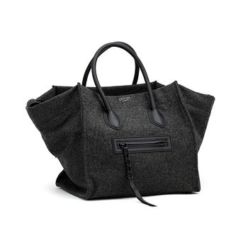 CÉLINE, a grey felt bag, "Luggage Phantom".