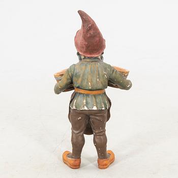 Gnome, second half of the 20th century, painted plaster.