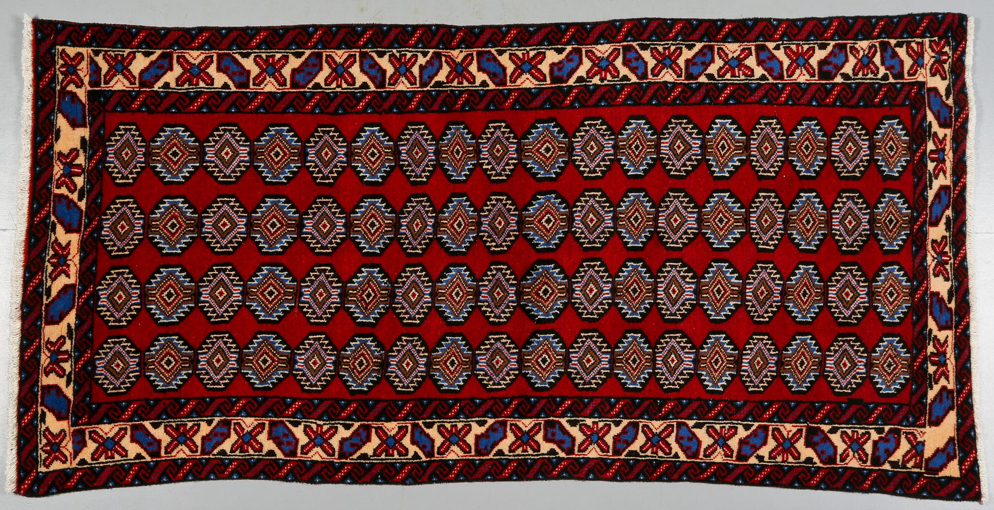 MATTA, troligen Belutch, 192 x 96 cm, modern tillverkning.