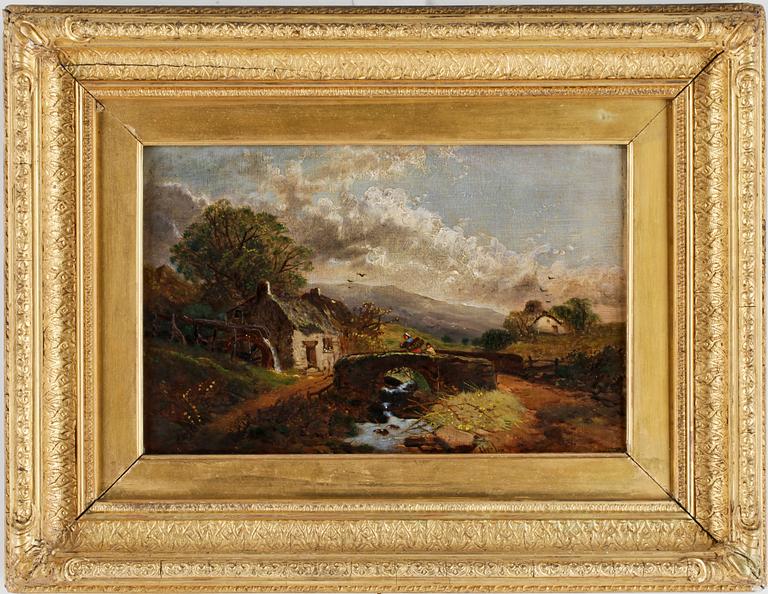 OKÄND KONSTNÄR, olja på duk, 1800-tal.