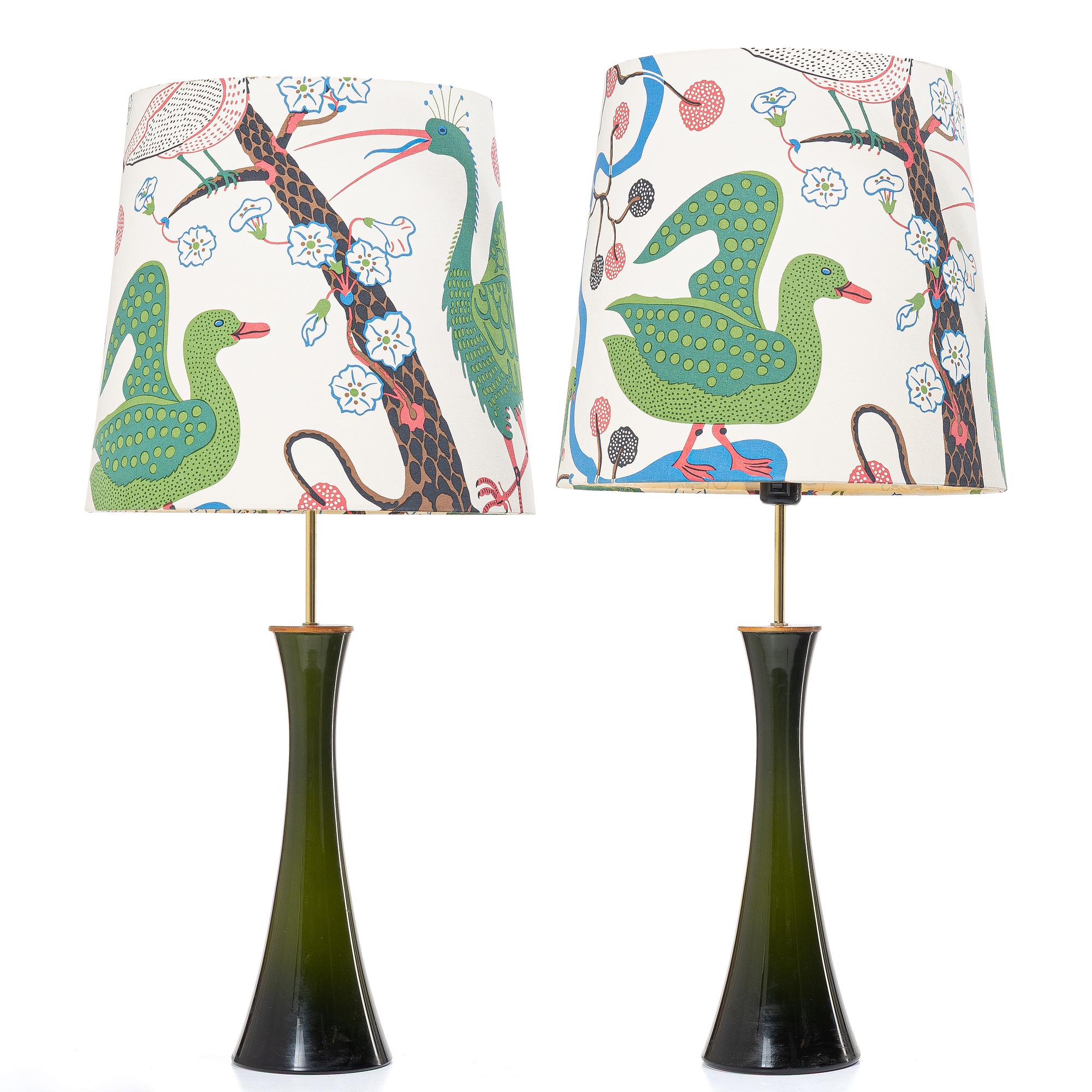 A pair of table lamps, Bergboms, third quarter of the 20th century.