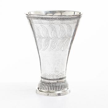 Anders Hjulström, bägare, silver, Köping 1798.