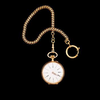 FICKUR, 18 k guld, tidigt 1900-tal.