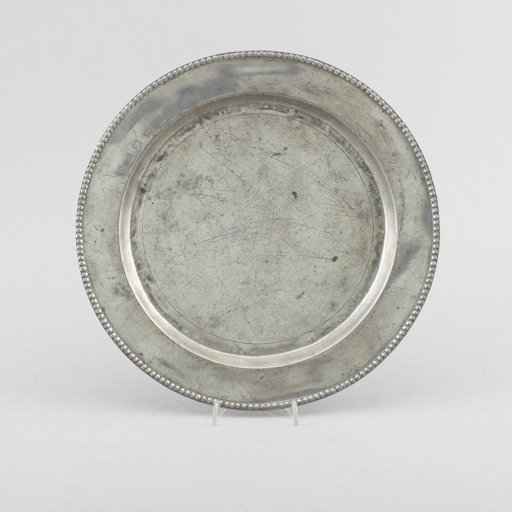 FAT, tenn, Pehr John Mattsson, Mariestad, 1827.