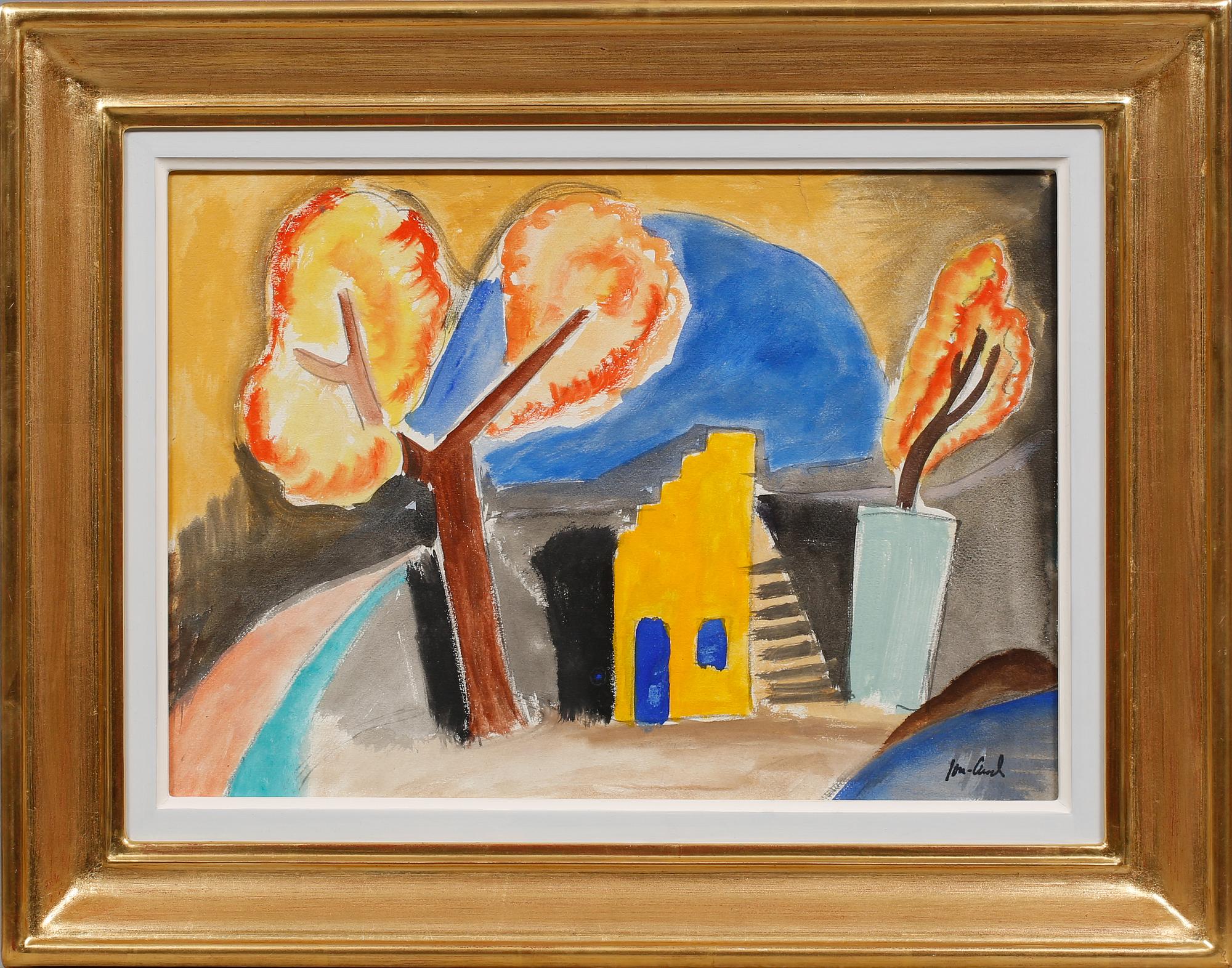 JOHN JON-AND, gouache, stämpelsignerad.