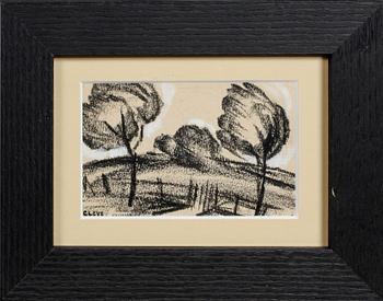 Agnes Cleve · AGNES CLEVE, blandteknik, stämpelsignerad.