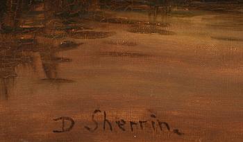DANIEL SHERRIN, olja på duk, sign.