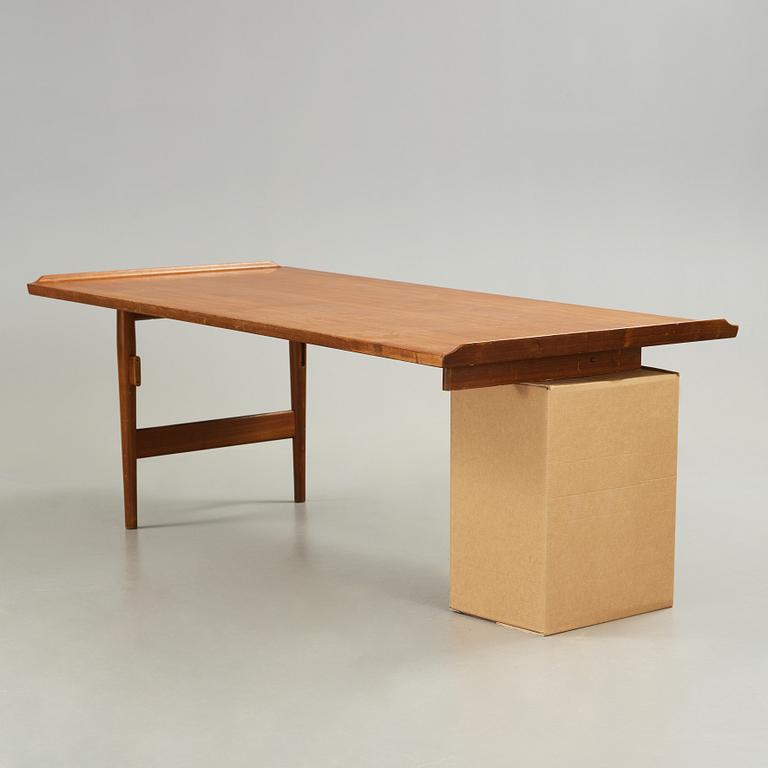 An Arne Vodder teak desk with sideboard, Sibast Furniture, Denmark 1950-60's.