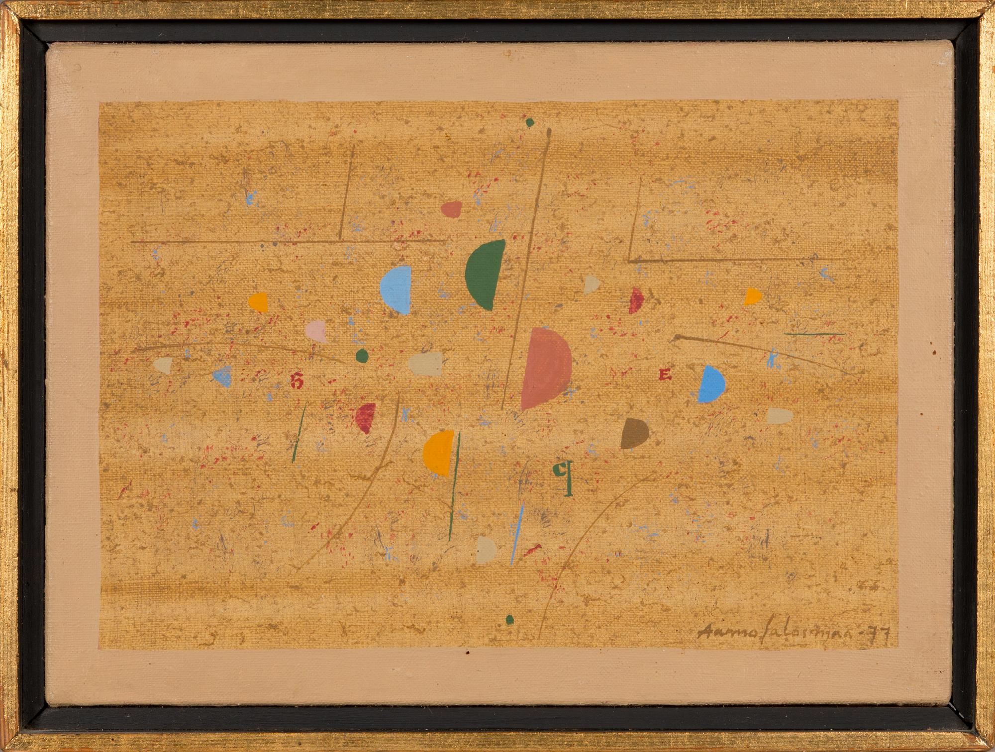 Aarno Salosmaa, oil on canvas, signed and dated -77.