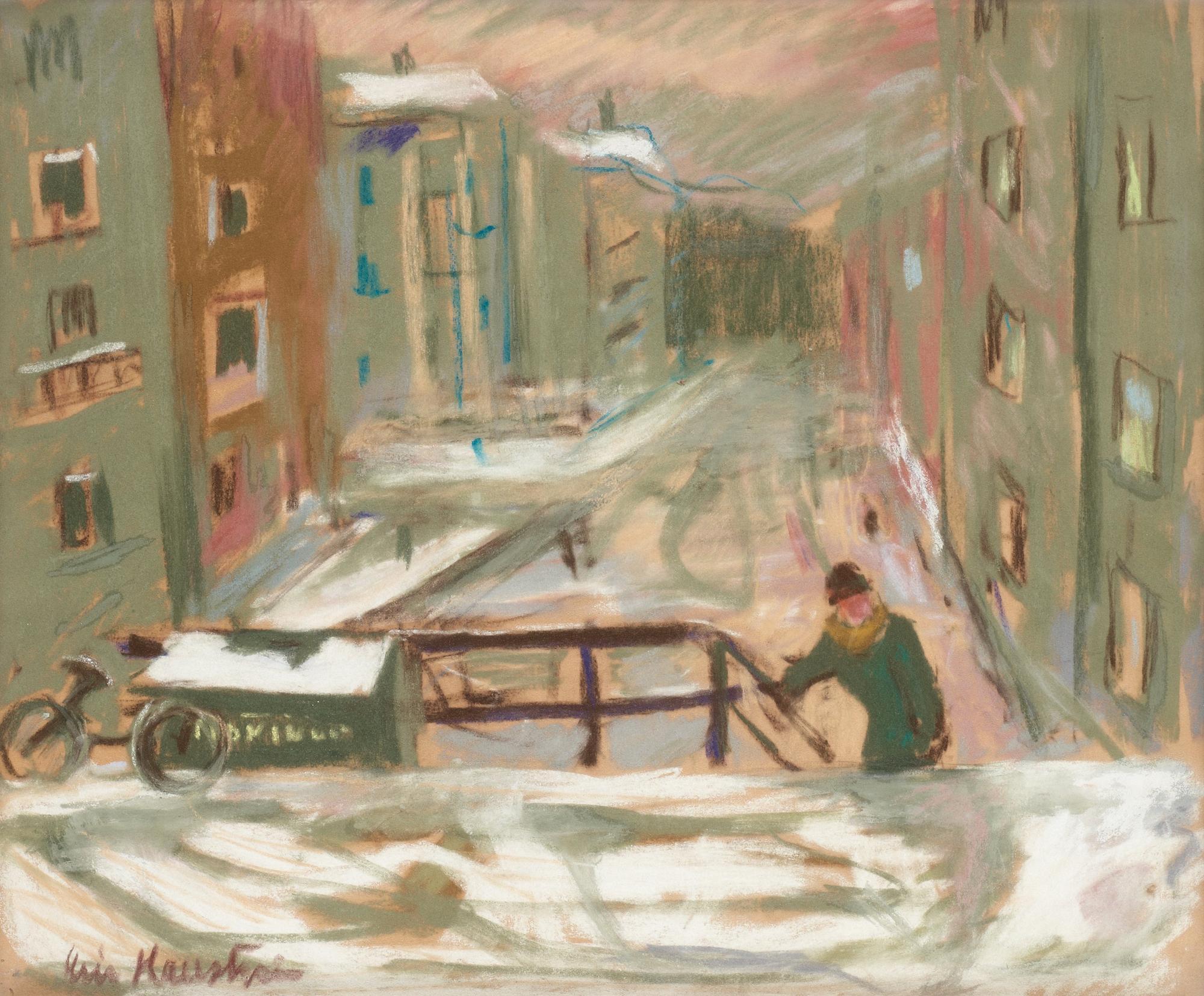 Eric Hallström, Motif from David Bagares street, Stockholm.