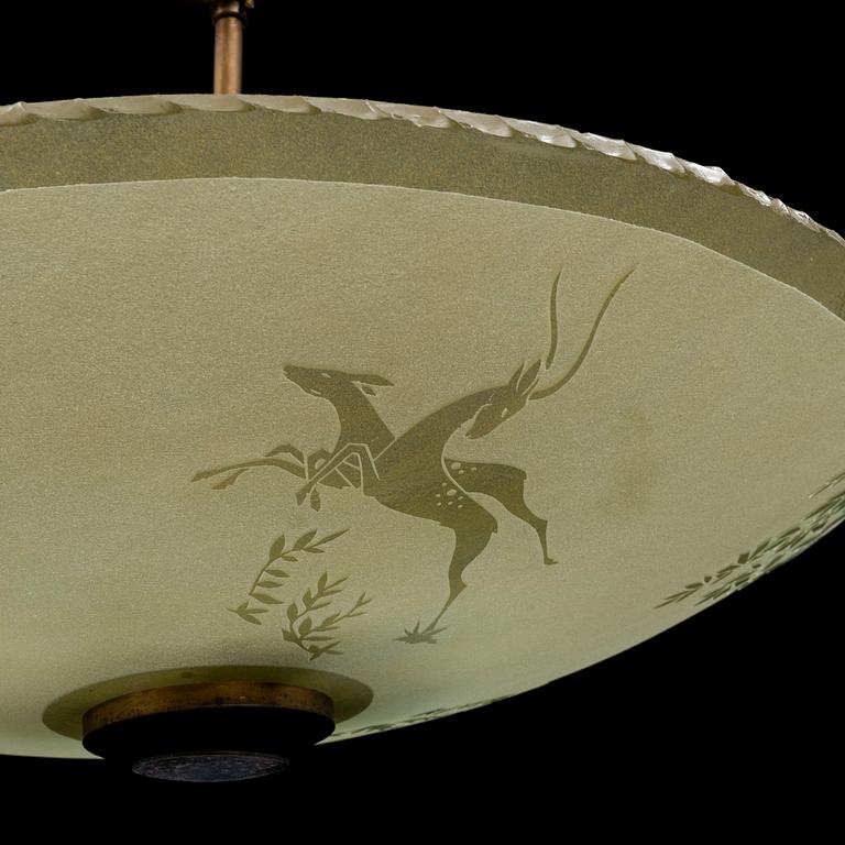A 1930s ceiling light.