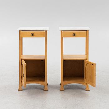 A pair of nightstands, 20th century.