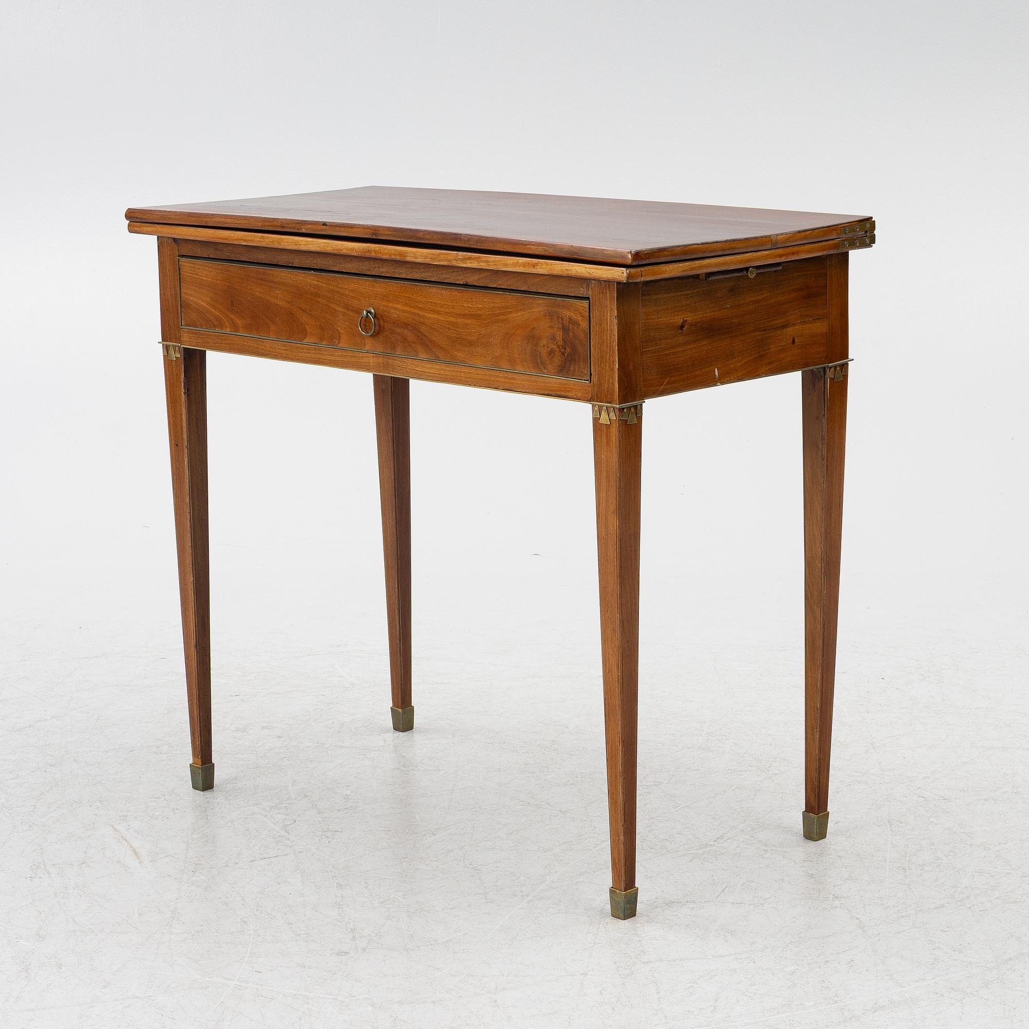 Game table, 18th century, Late Gustavian.
