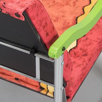 Yrjö Kukkapuro, A 1980s  'Experiment' open armchair for Avarte, Finland.